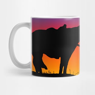 cowboy sunset Mug